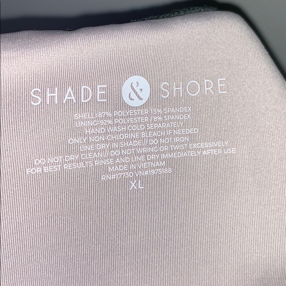 NWOT SHADE & SHORE Olive Hipster Ribbed Bikini - Picture 6 of 9